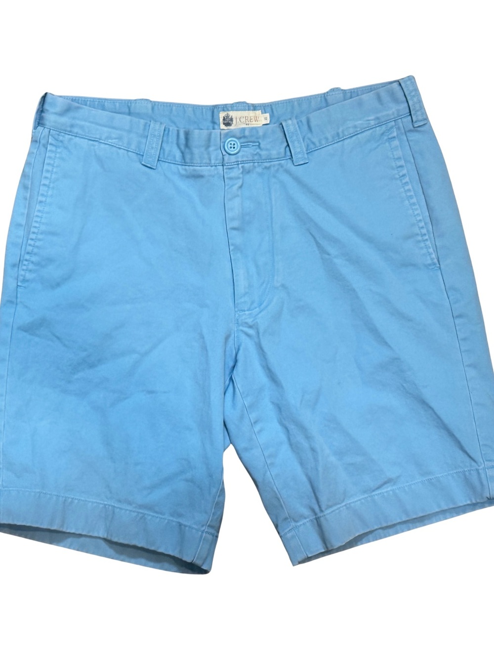 J. Crew Men’s Sky Blue Flat Front Chino Shorts - 100% Cotton